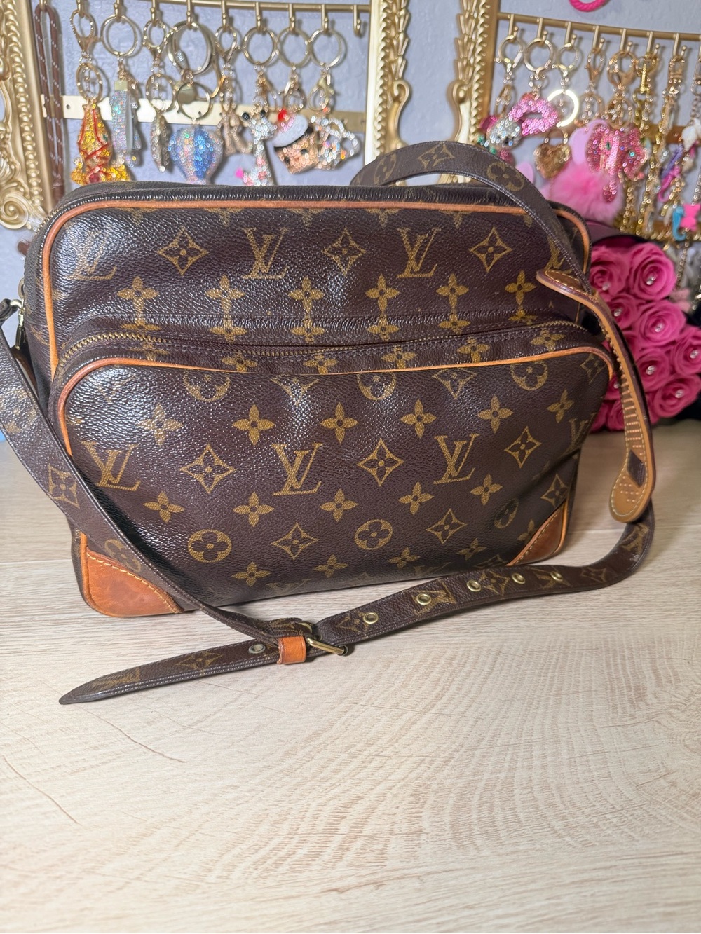 Louis Vuitton Nile Monogram Canvas Messenger Bag